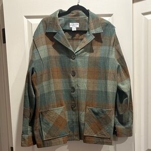 Pendleton  Plaid Jacket - Green and Brown